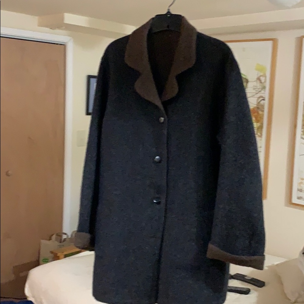Winter Alpaca/wool reversible jacket